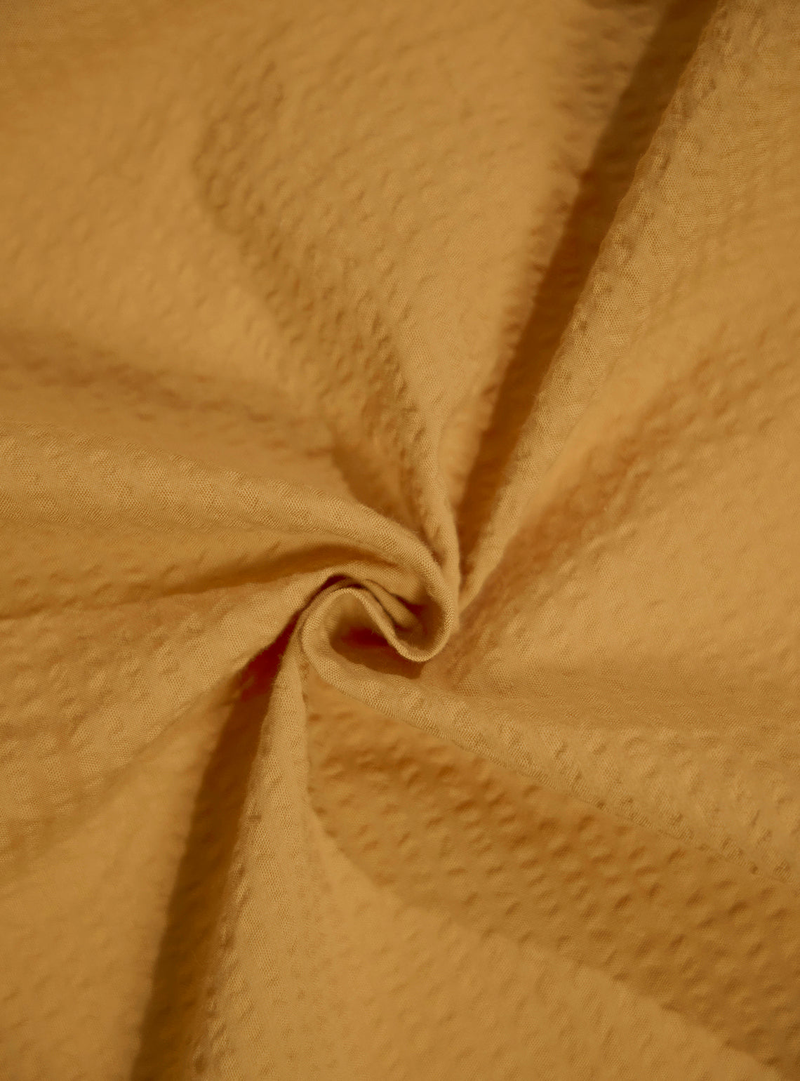 Elafonissi Mustard Seersucker Shirt