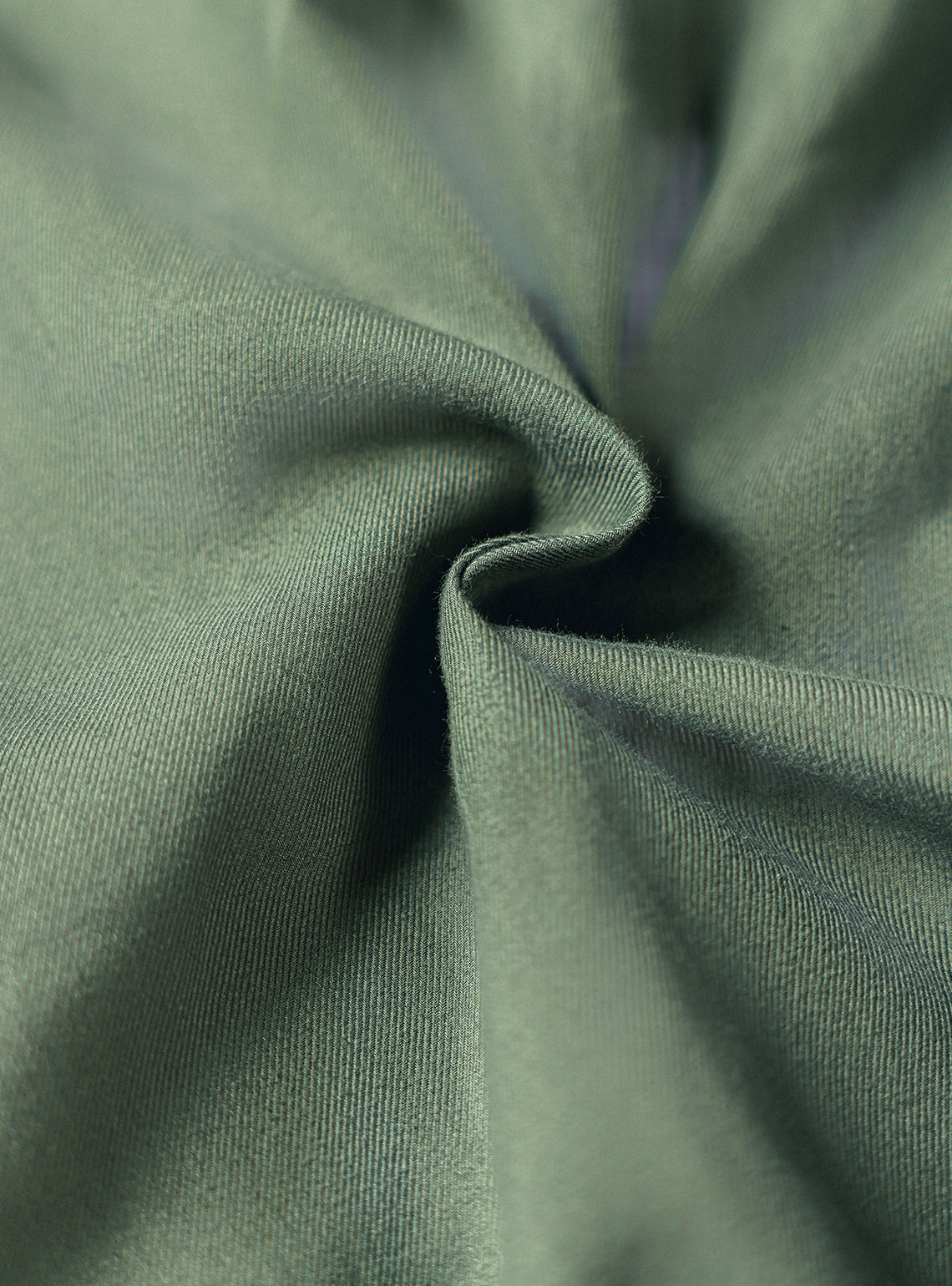 Wilderness Green Cotton Twill Shirt