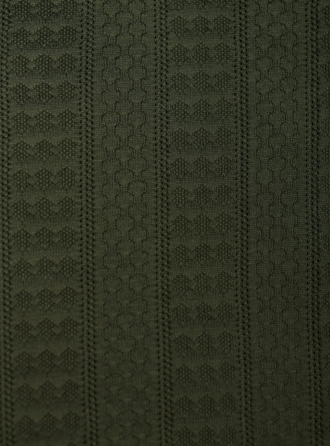 Gambit Olive Textured Cotton Polo