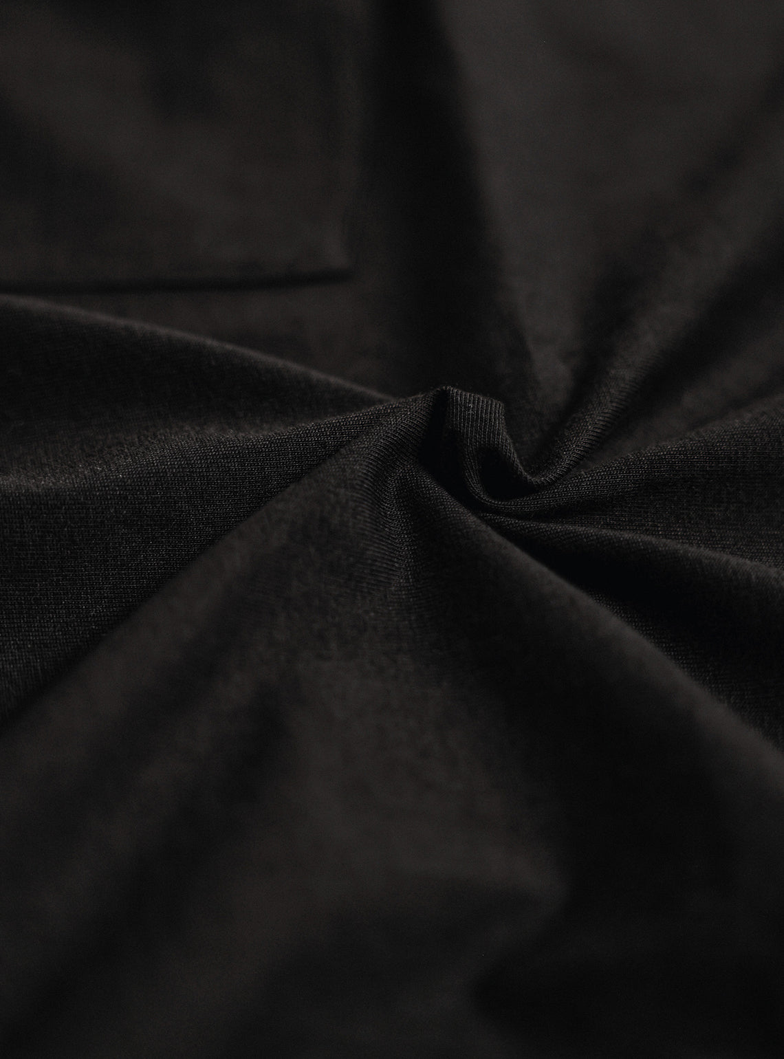 Espresso Black Cotton Crewneck