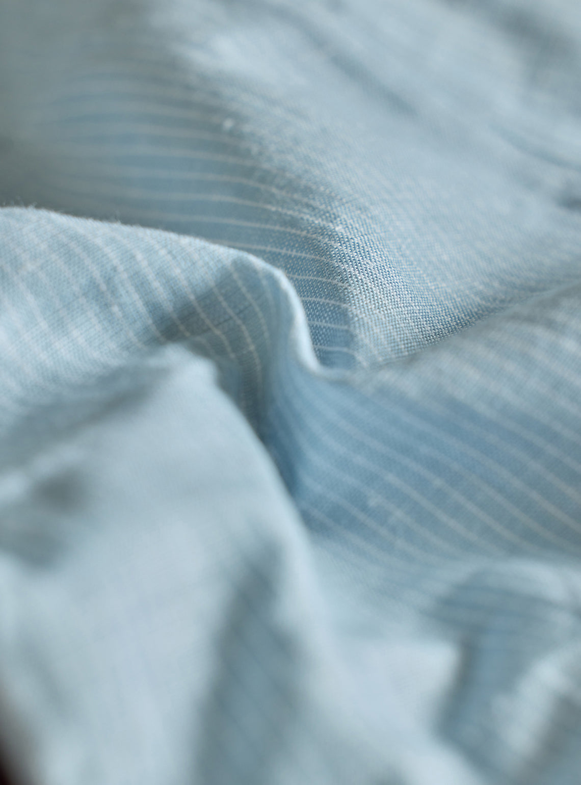 Current Blue Linen Stripe Trousers