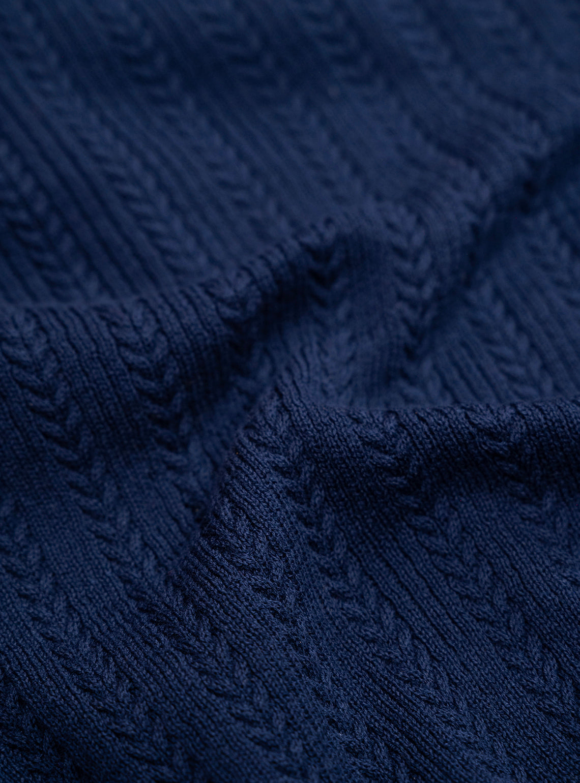 Royal Navy Cotton Cable Knit Shirt