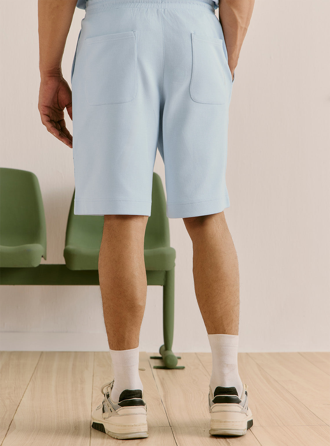 Glacial Steel Blue Blend Shorts
