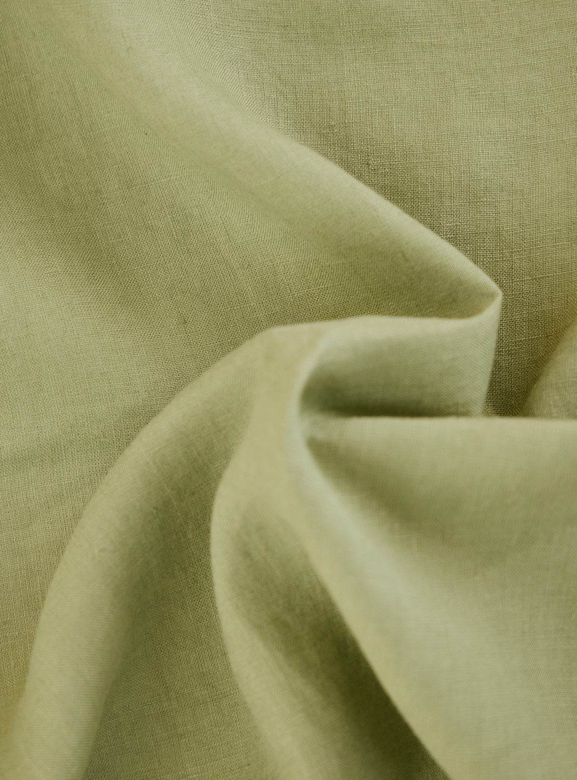 Avocado Green European Linen Shirt