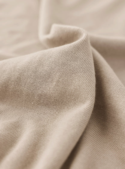 Light Khaki Cotton Pullover