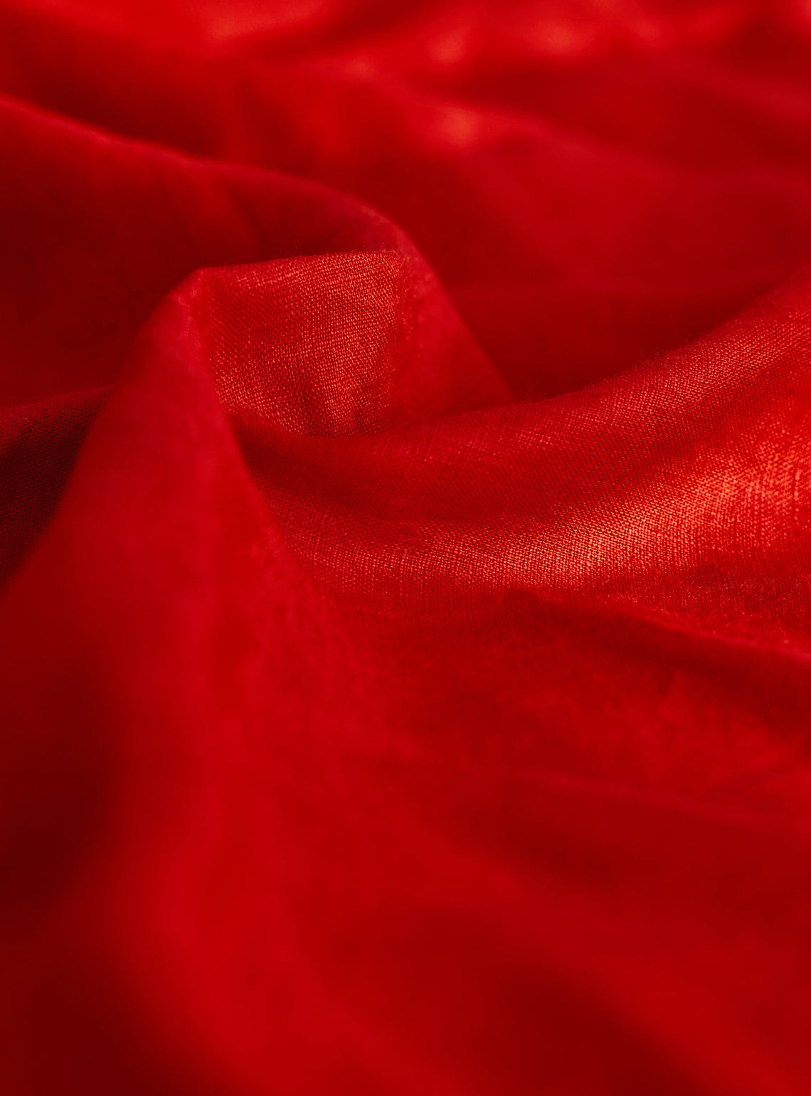 Garnet Red Linen Shirt