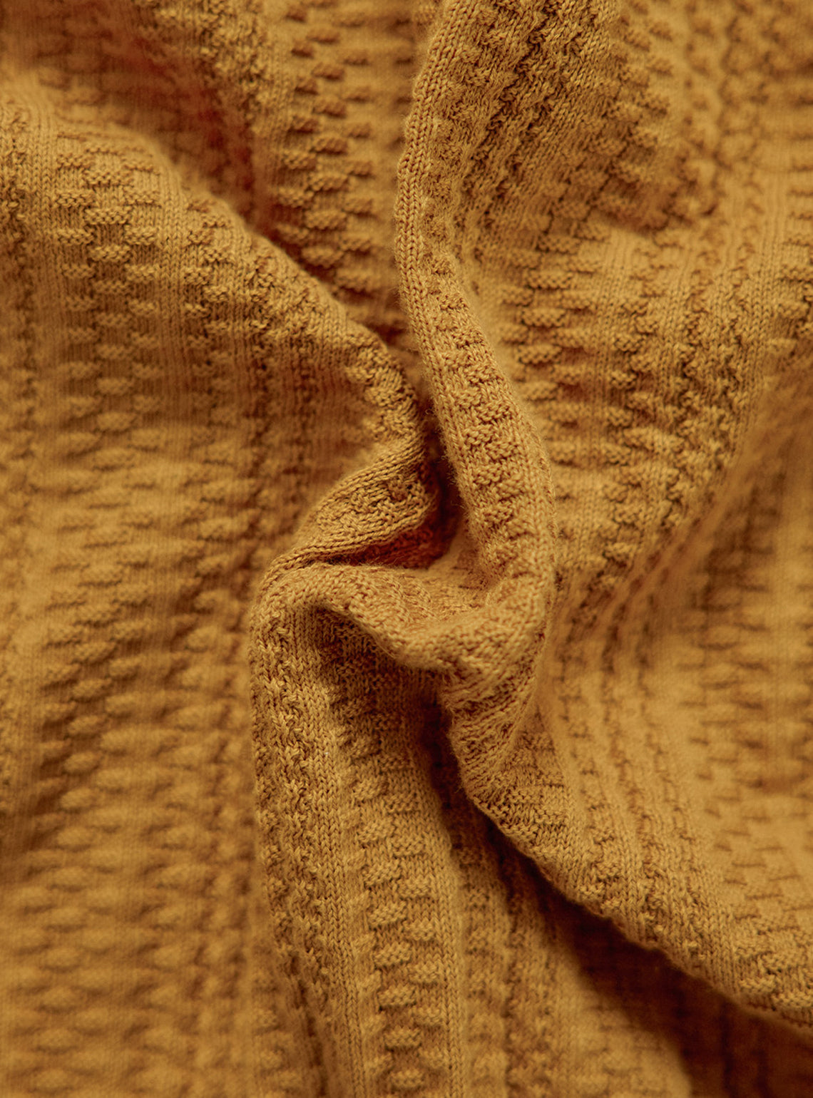 Mustard Yellow Basket Cotton Polo