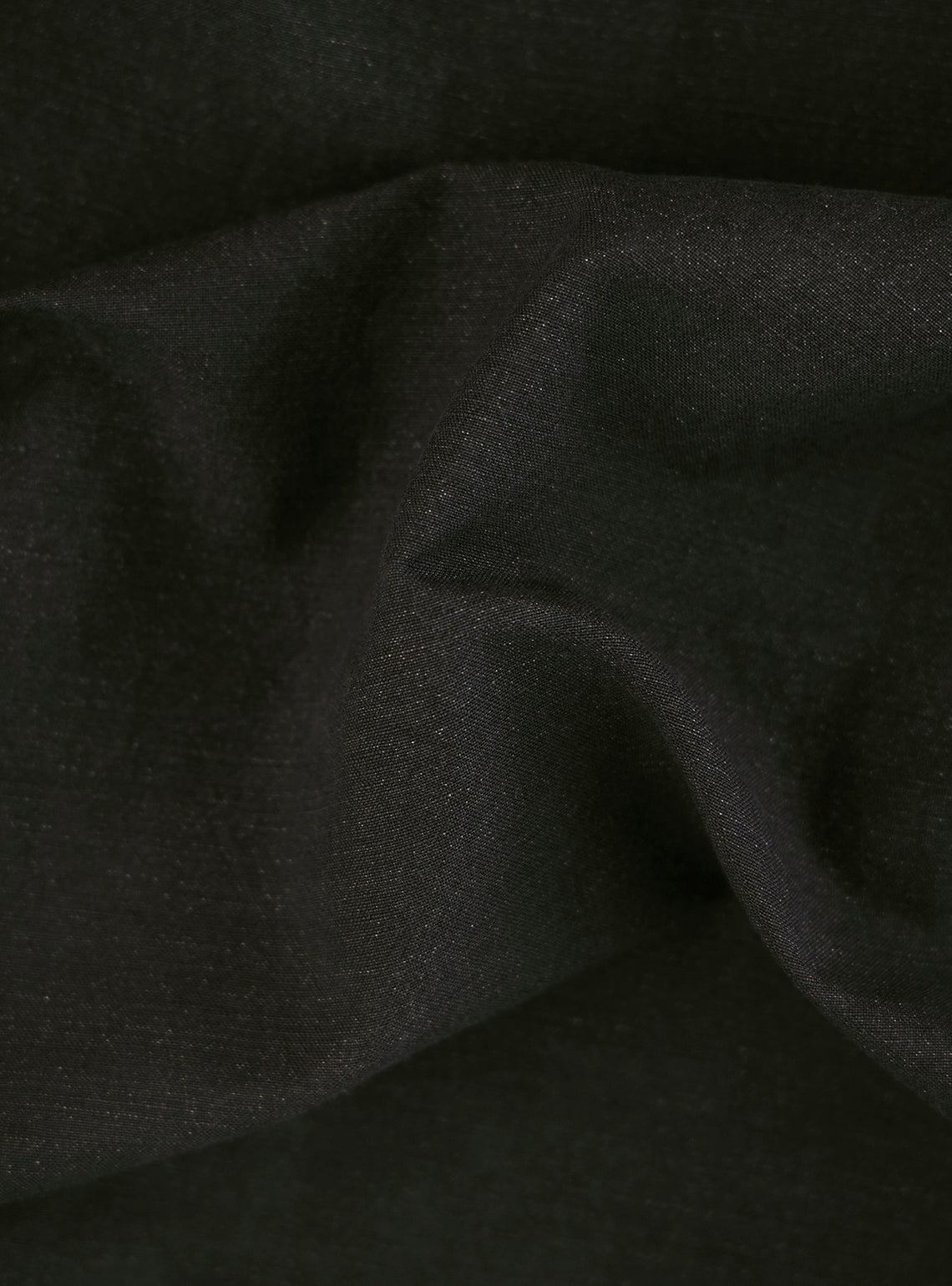 Onyx Black Cotton Linen Bomber