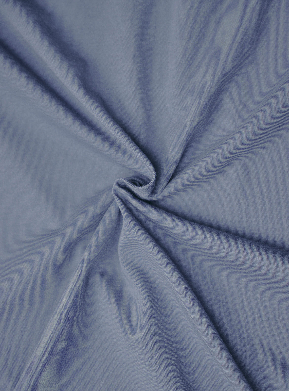 Smoked Blue Cotton Blend Crewneck