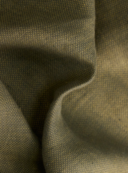 Moss Olive Linen Dobby Shirt