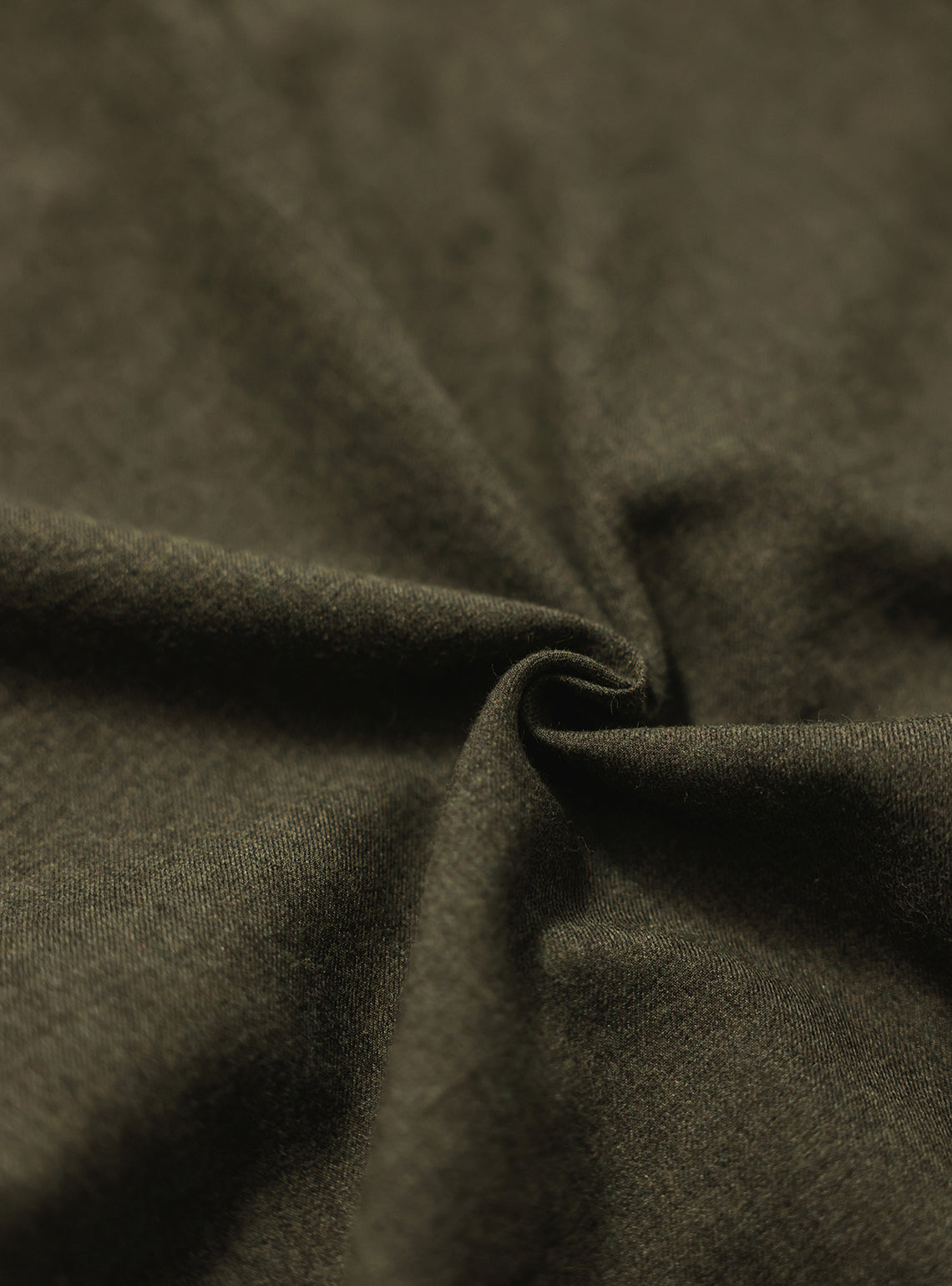 Kelp Olive Cotton Melange Shirt