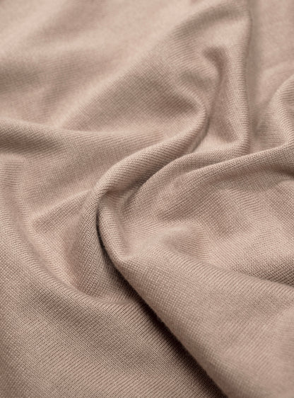 Sandrift Beige Cotton Honeycomb Crew