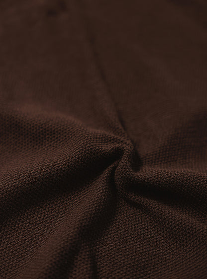 Paco Brown Cotton Viscose Knit Polo