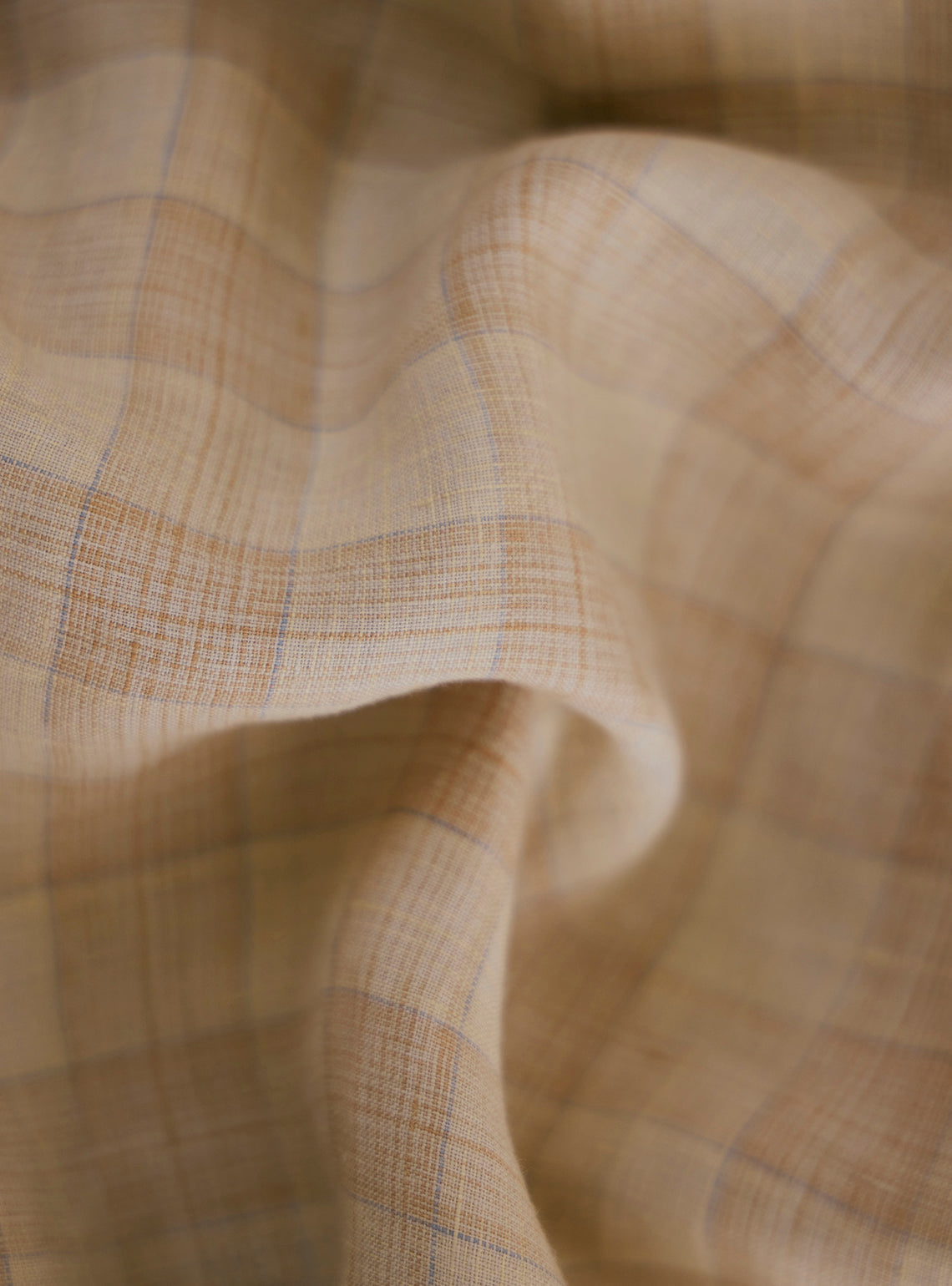 Malta Khaki Check Linen Shirt