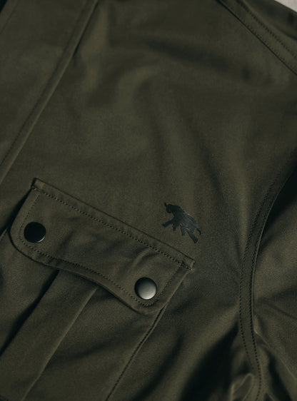 Jungle Olive Poly Twill Jacket