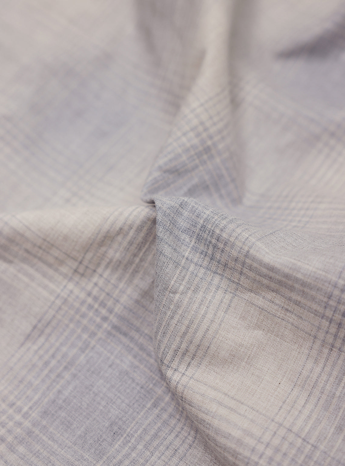 Grey Fade Cotton Melange Shirt