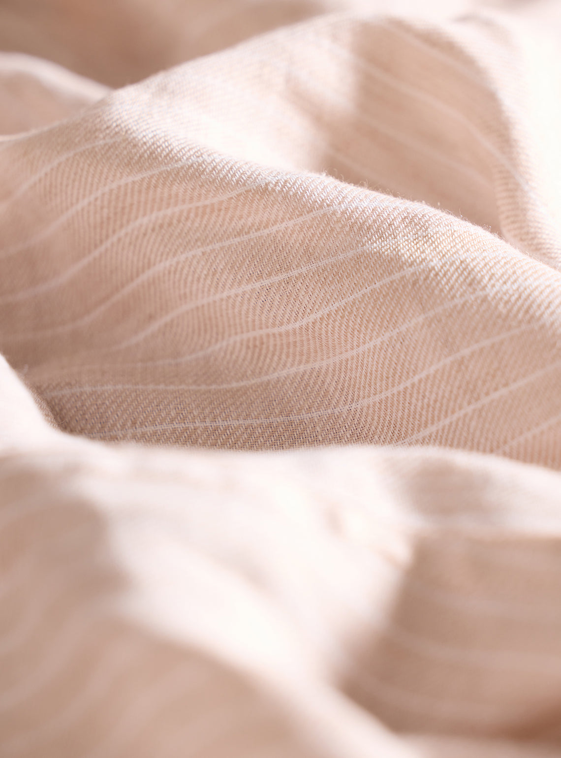Blush Pink Stripe Linen Tencel Shirt