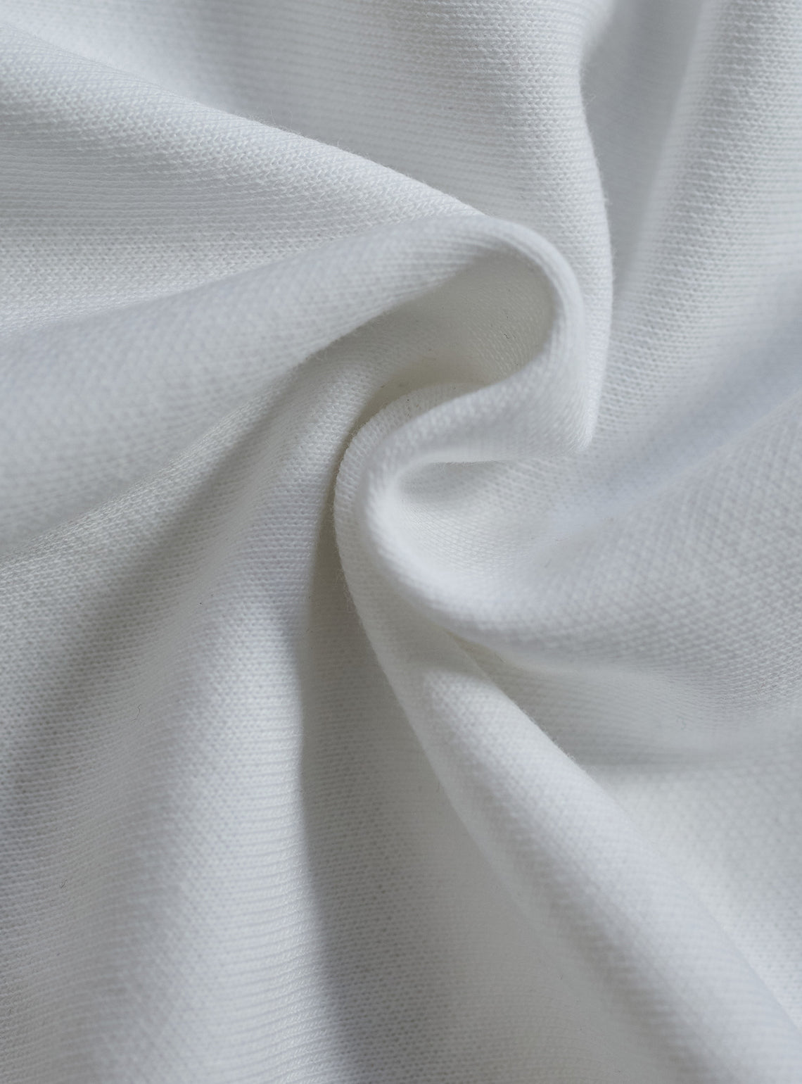 Winter White Cotton Blend Crewneck