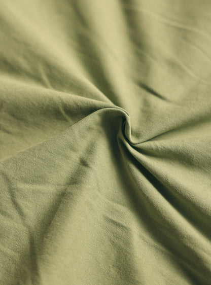 Tallow Green Cotton Canvas Overshirt