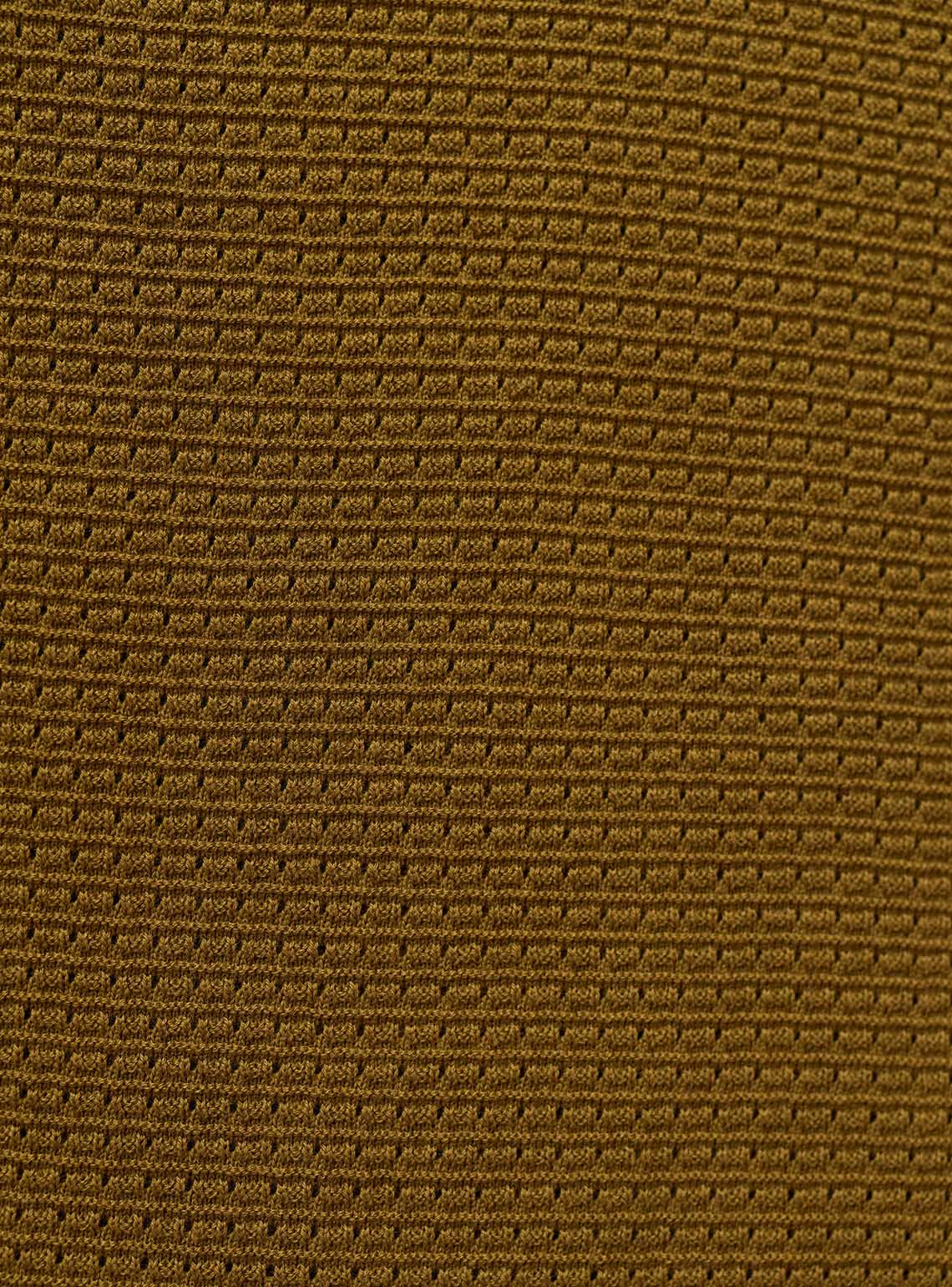 Woodland Olive Cotton Blend Pointelle Polo