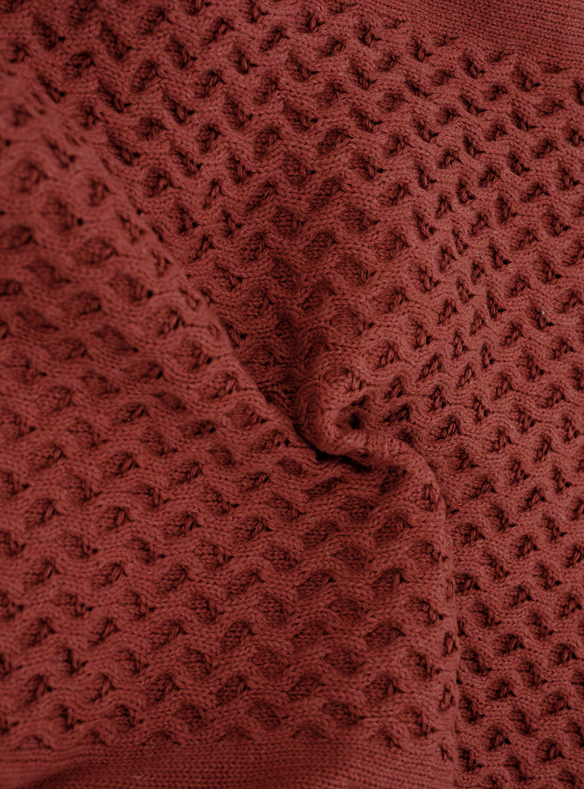 Sienna Rust Cotton Melange Pullover