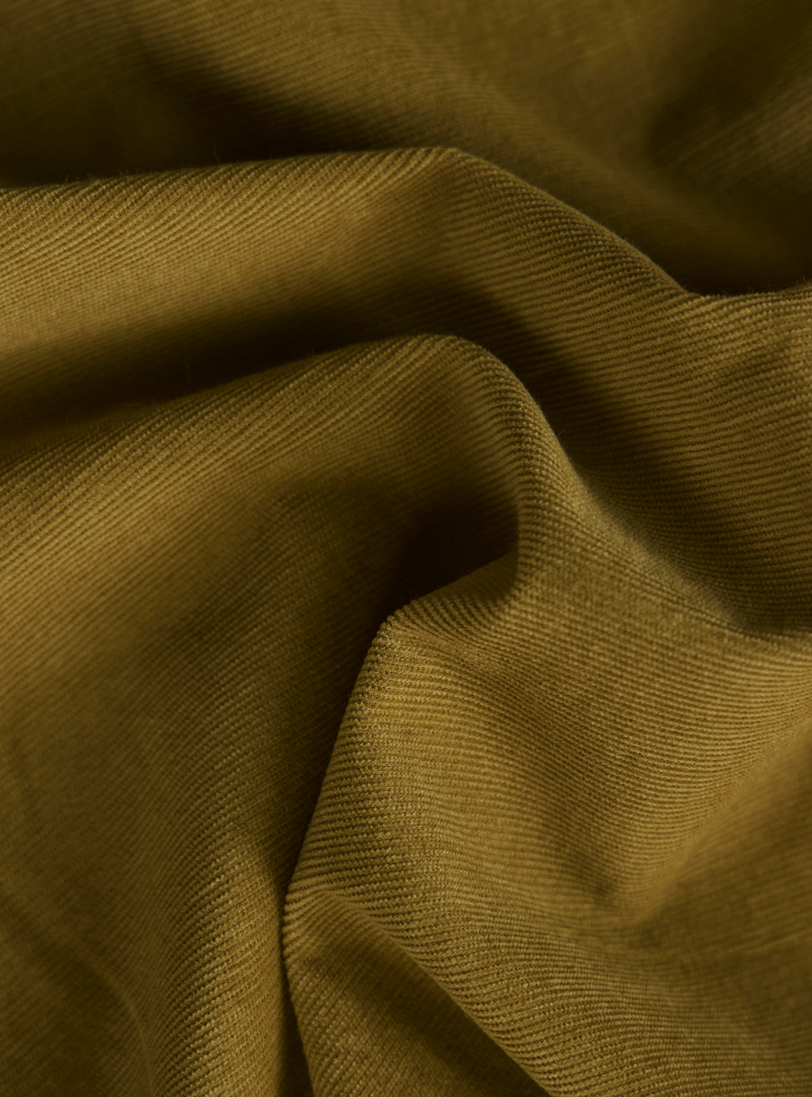 Forest Olive Cotton Tencel Cordruoy Shirt