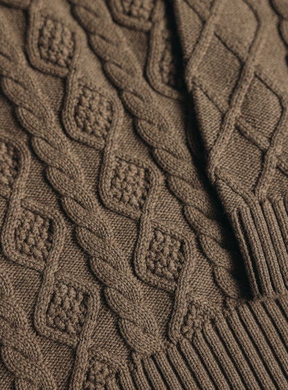 Quincy Grey Cotton Melange Pullover