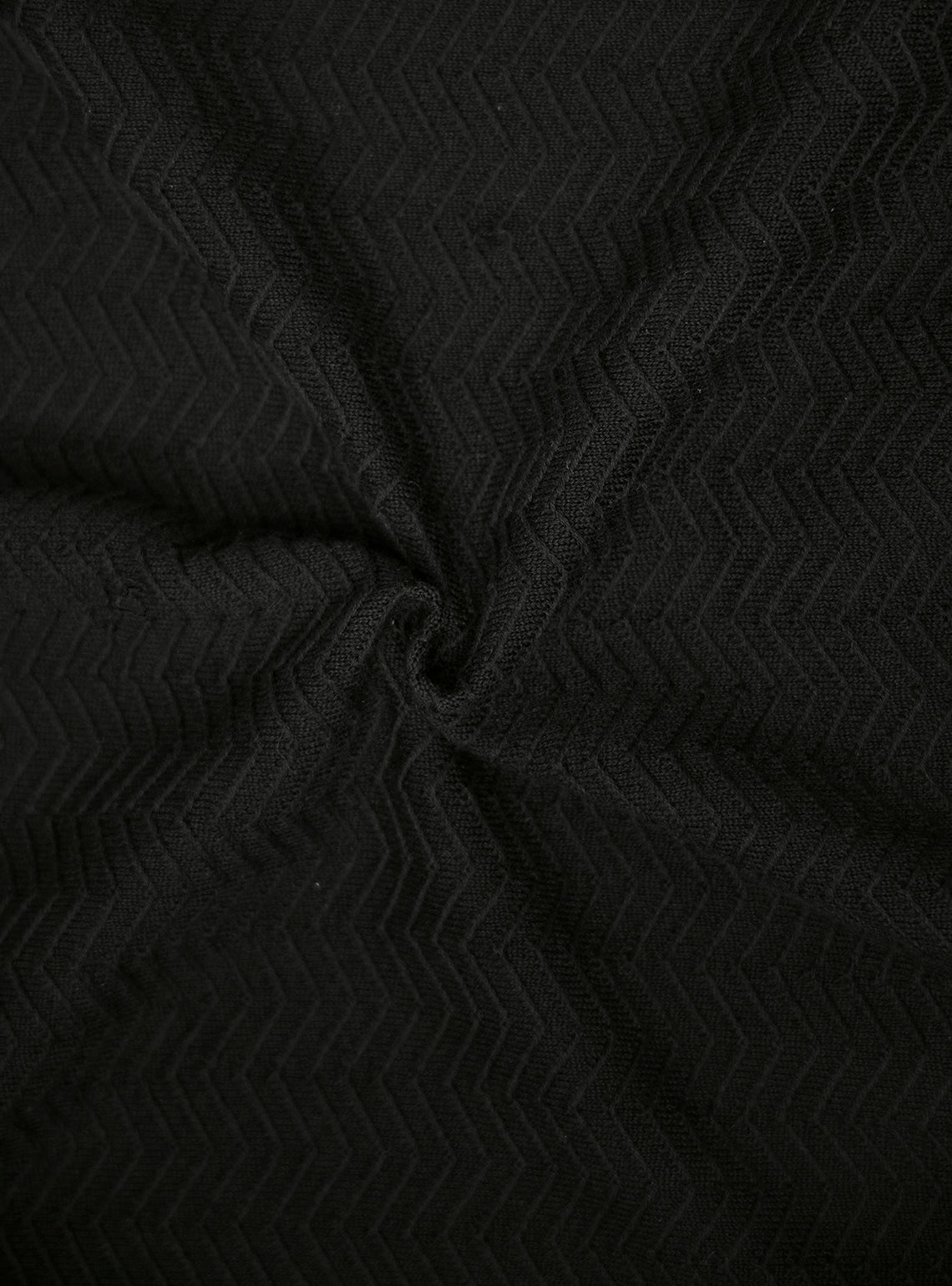 Sesame Black Cotton Crewneck