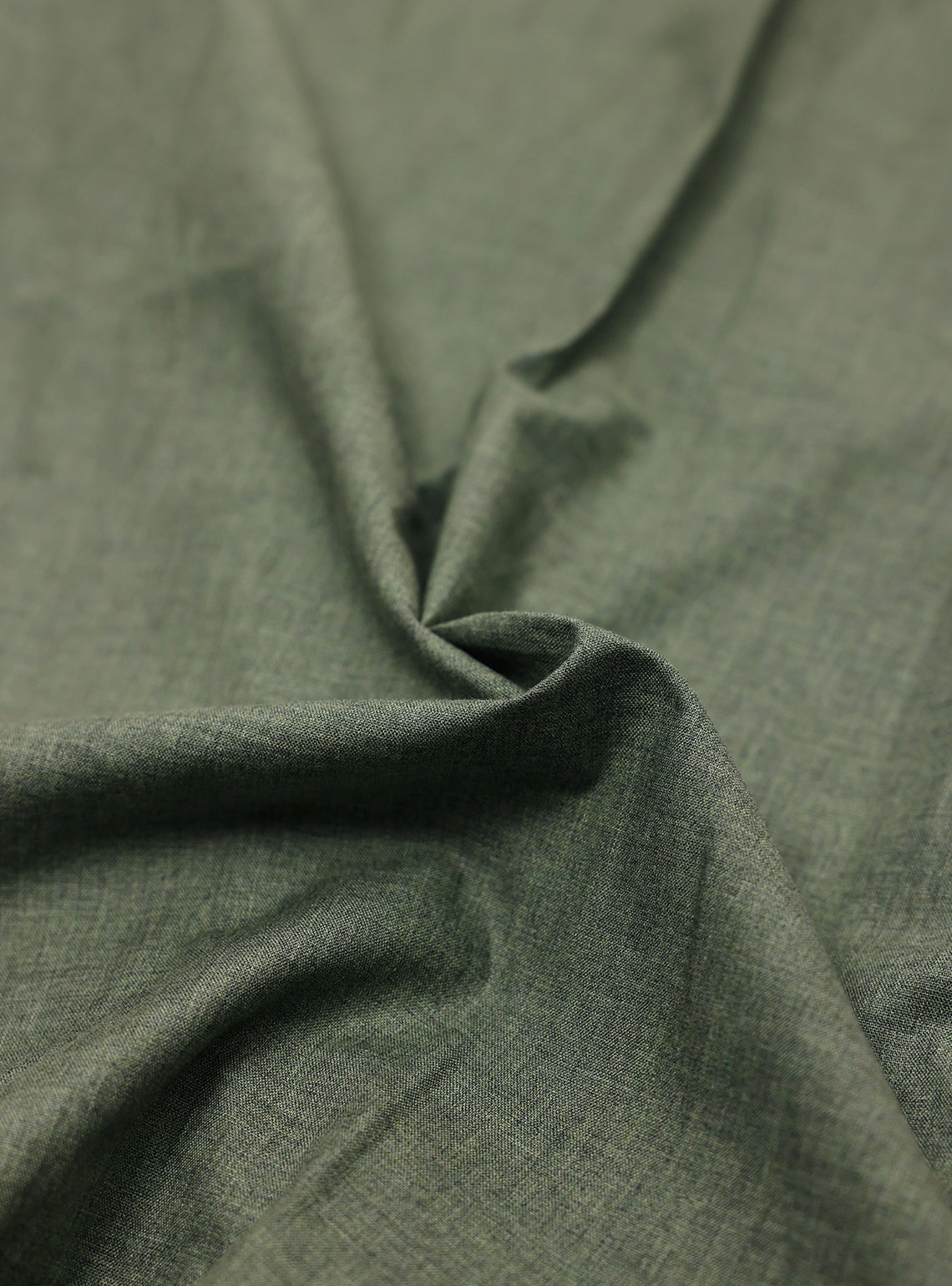 Oslo Green Cotton Melange Shirt