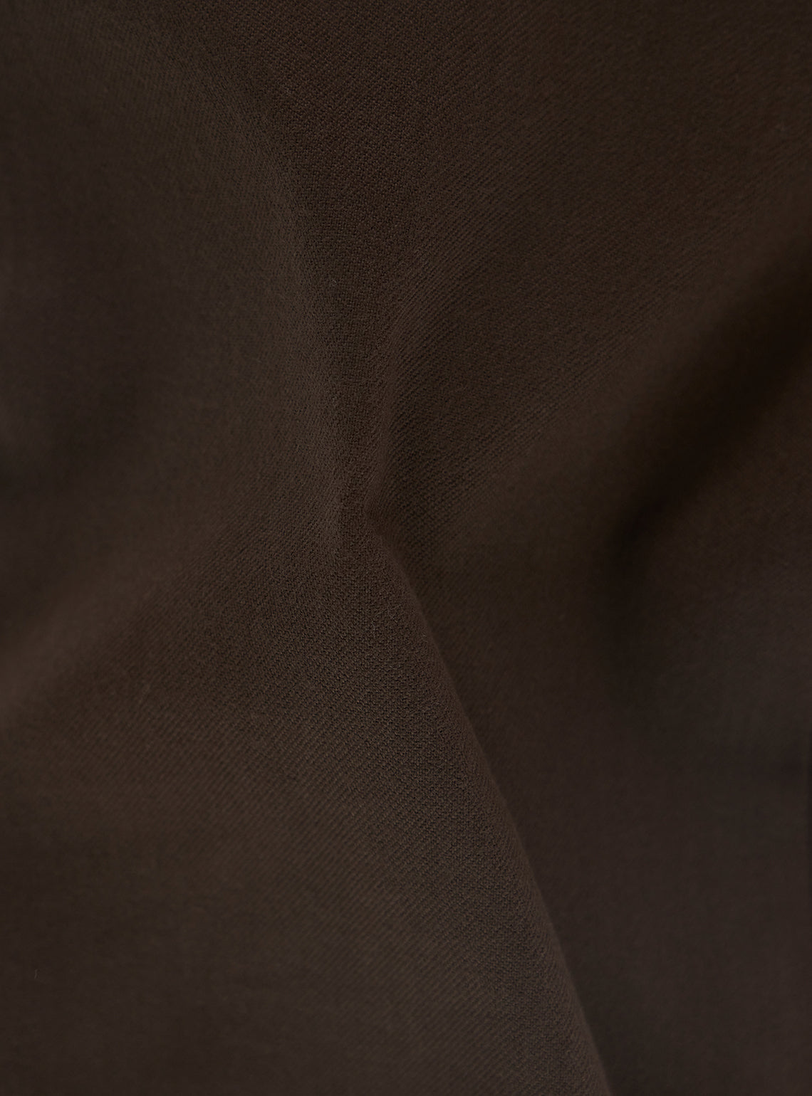 Dark Brown Cotton Melange Trousers