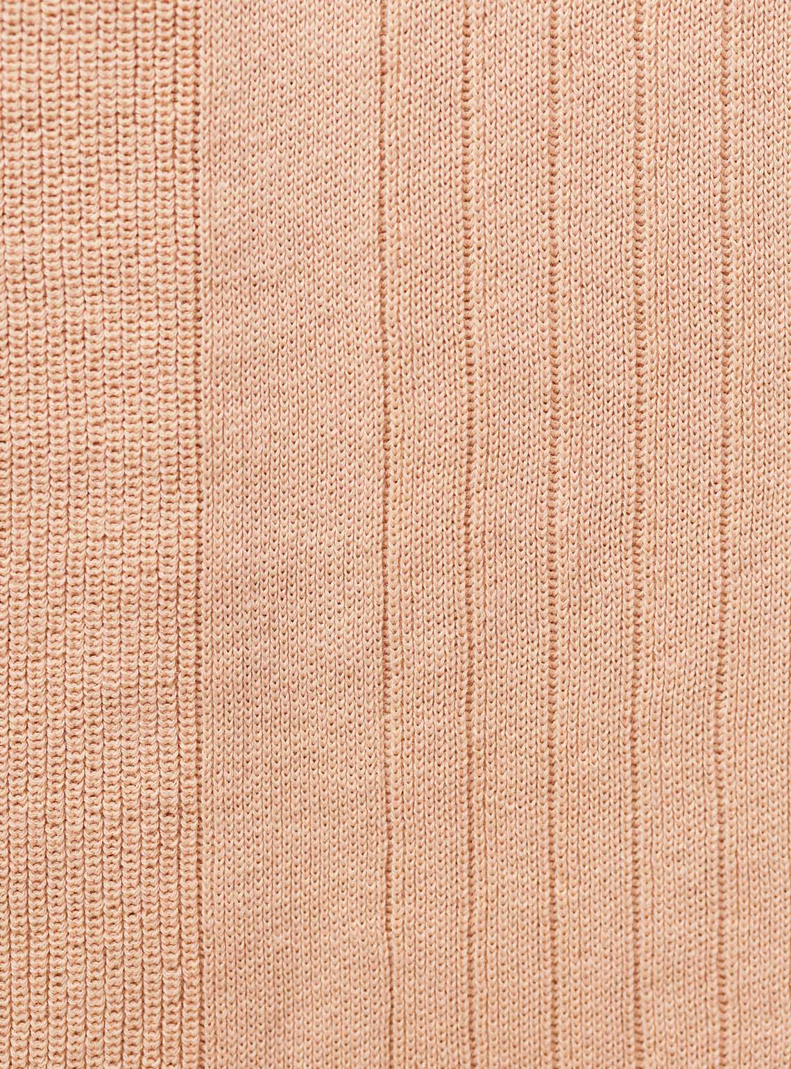Dune Beige Cotton Textured Crewneck