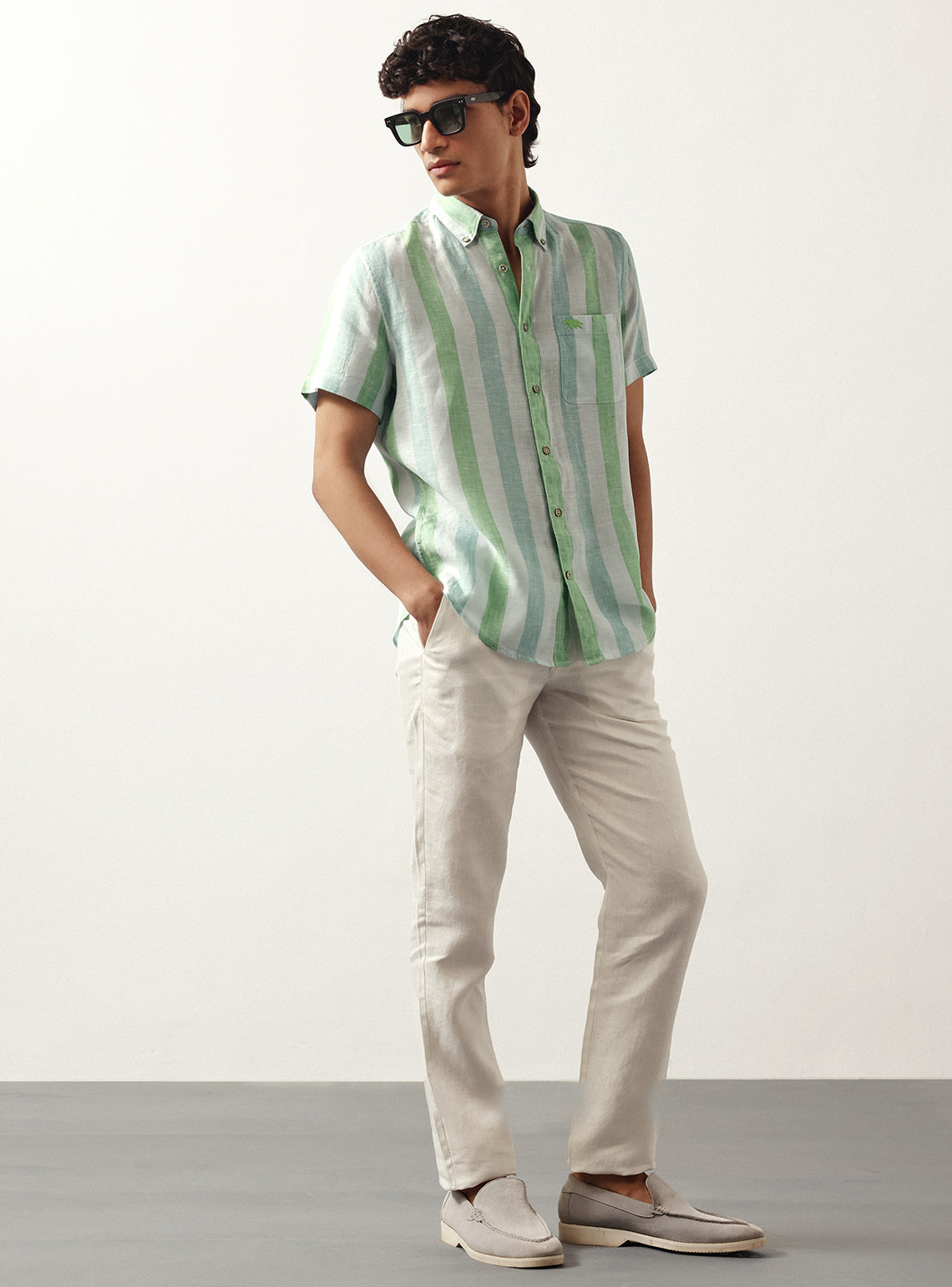 Mosstrail Linen - Half Shirt
