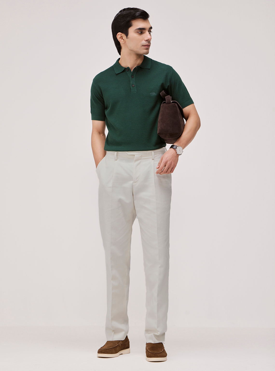 Sage Green Cotton Polo