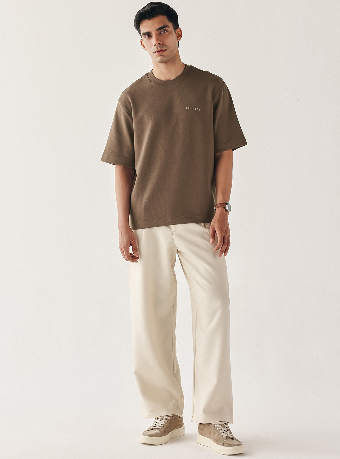 Quincy Brown Cotton Blend Crew