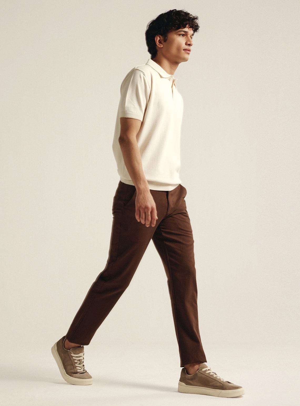 Shell White Cotton Badge Polo