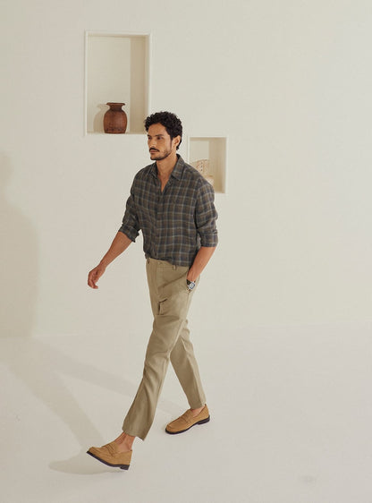 Dune Check Linen Shirt