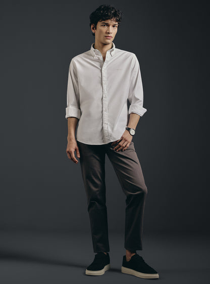 Lily White Cotton Oxford Shirt