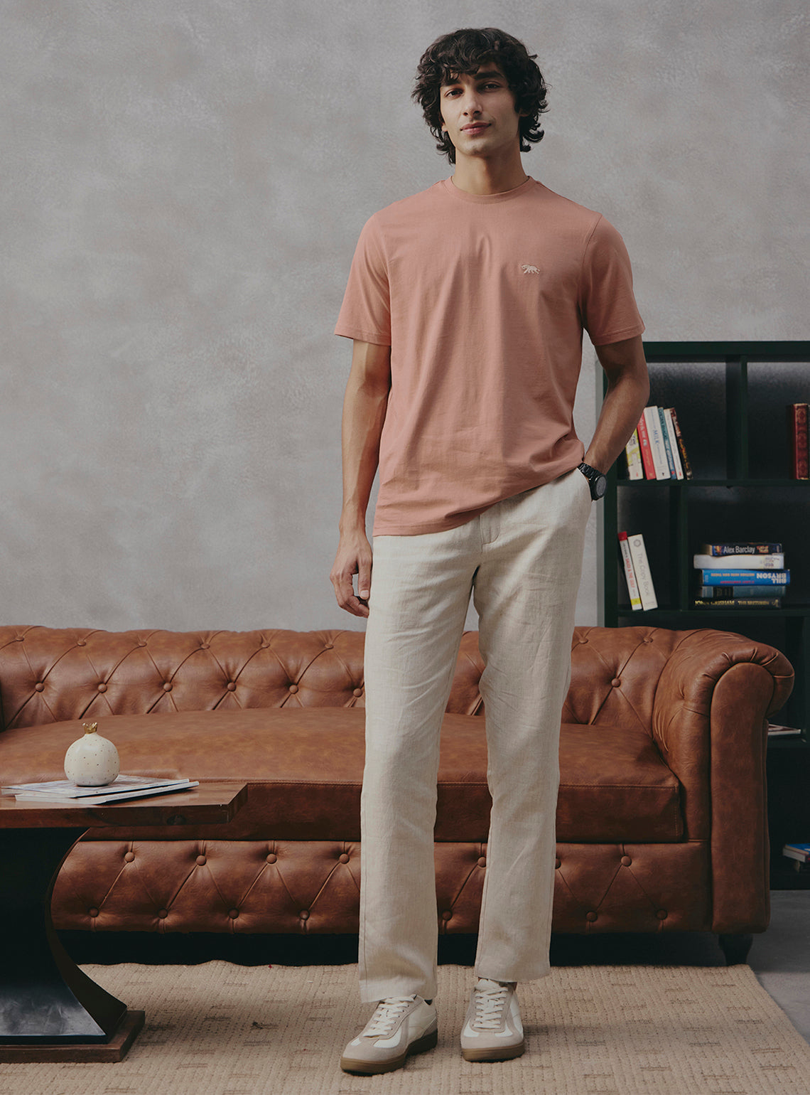 Cocoa Brown Cotton Crewneck