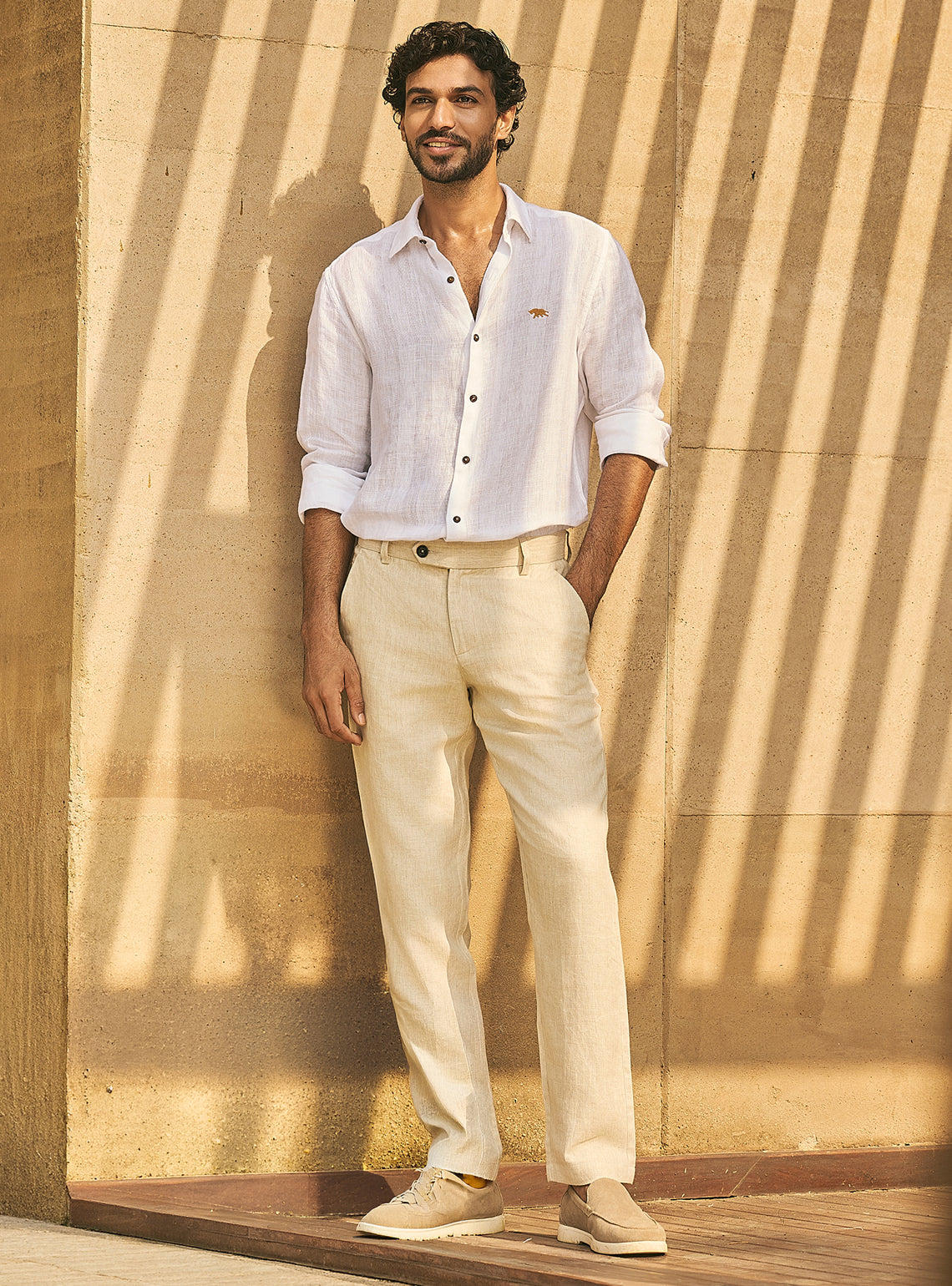 White Tide European Linen Shirt