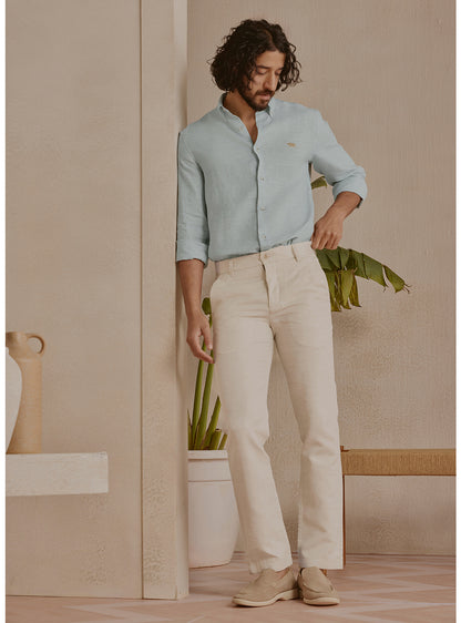 Mist Grey Linen Shirt