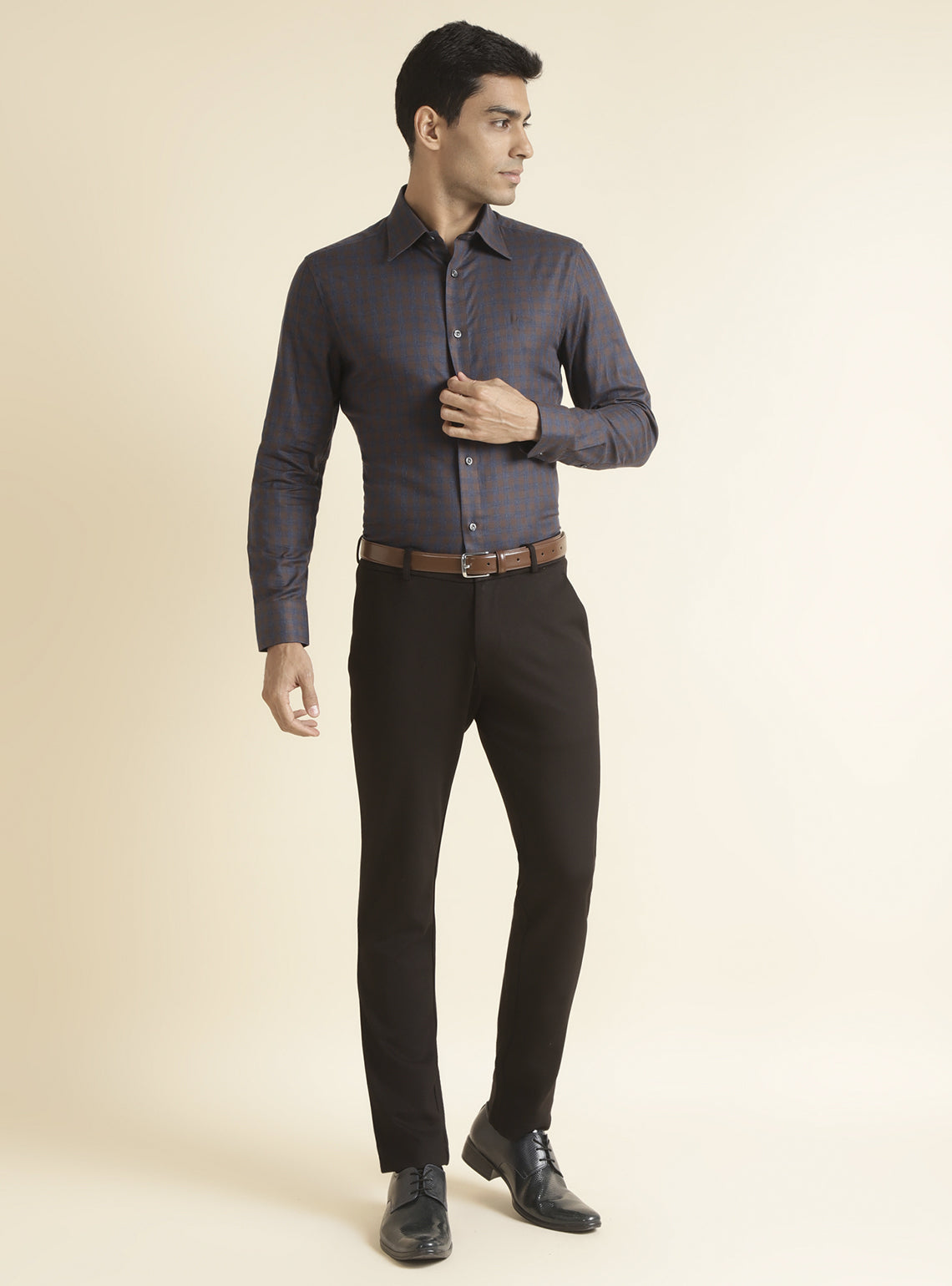 Royal Brown Check Shirt