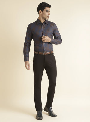 Royal Brown Check Shirt
