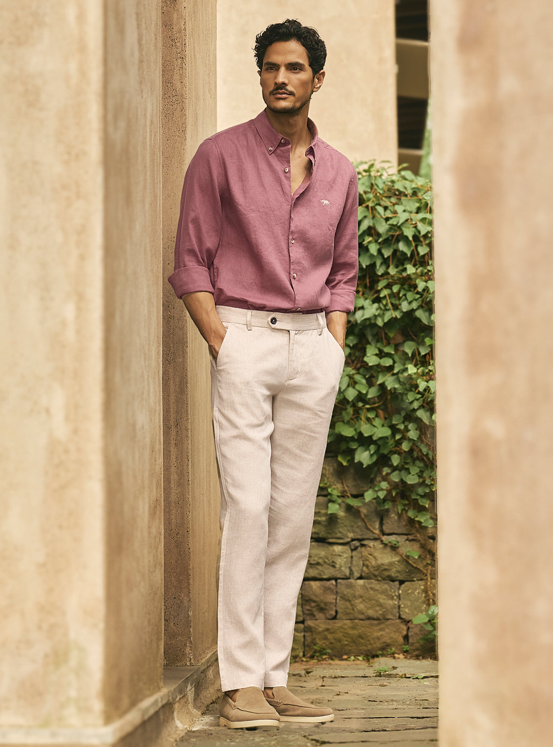 Aurora Pink Linen Shirt
