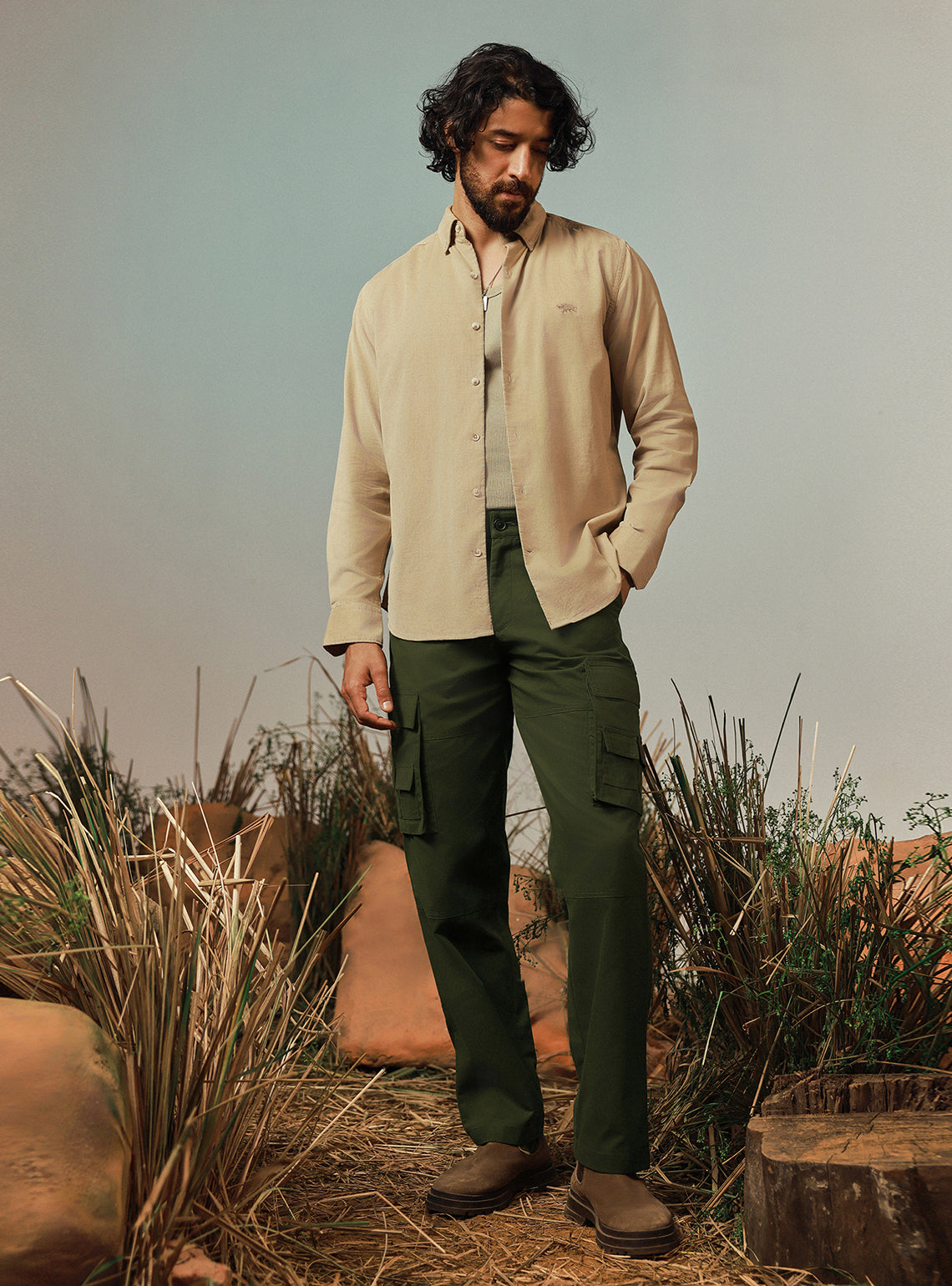 Trailblazer Olive Cotton Cargo Pant