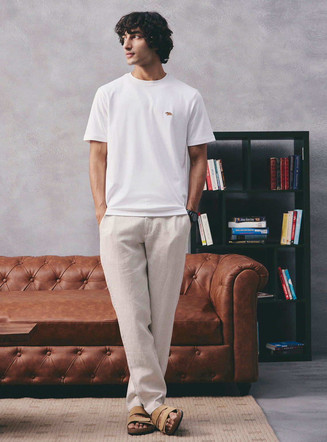 Milk White Supima Cotton Crewneck