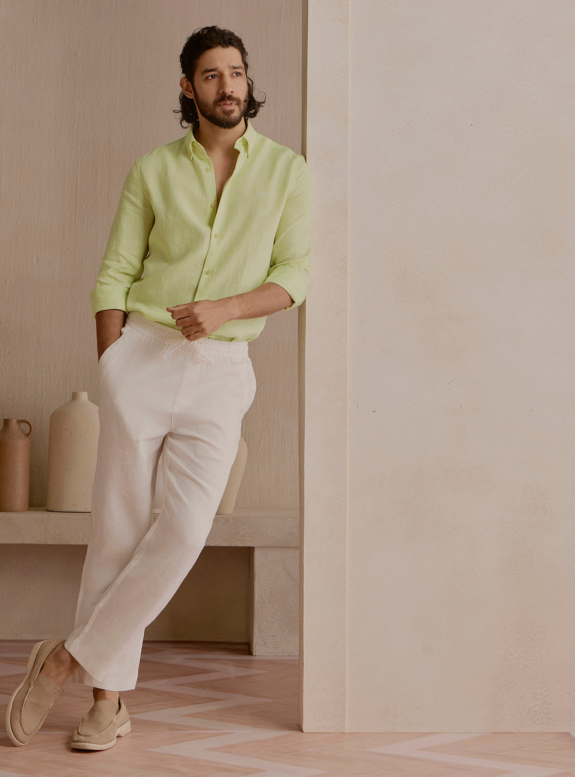 Reef Green Linen Shirt