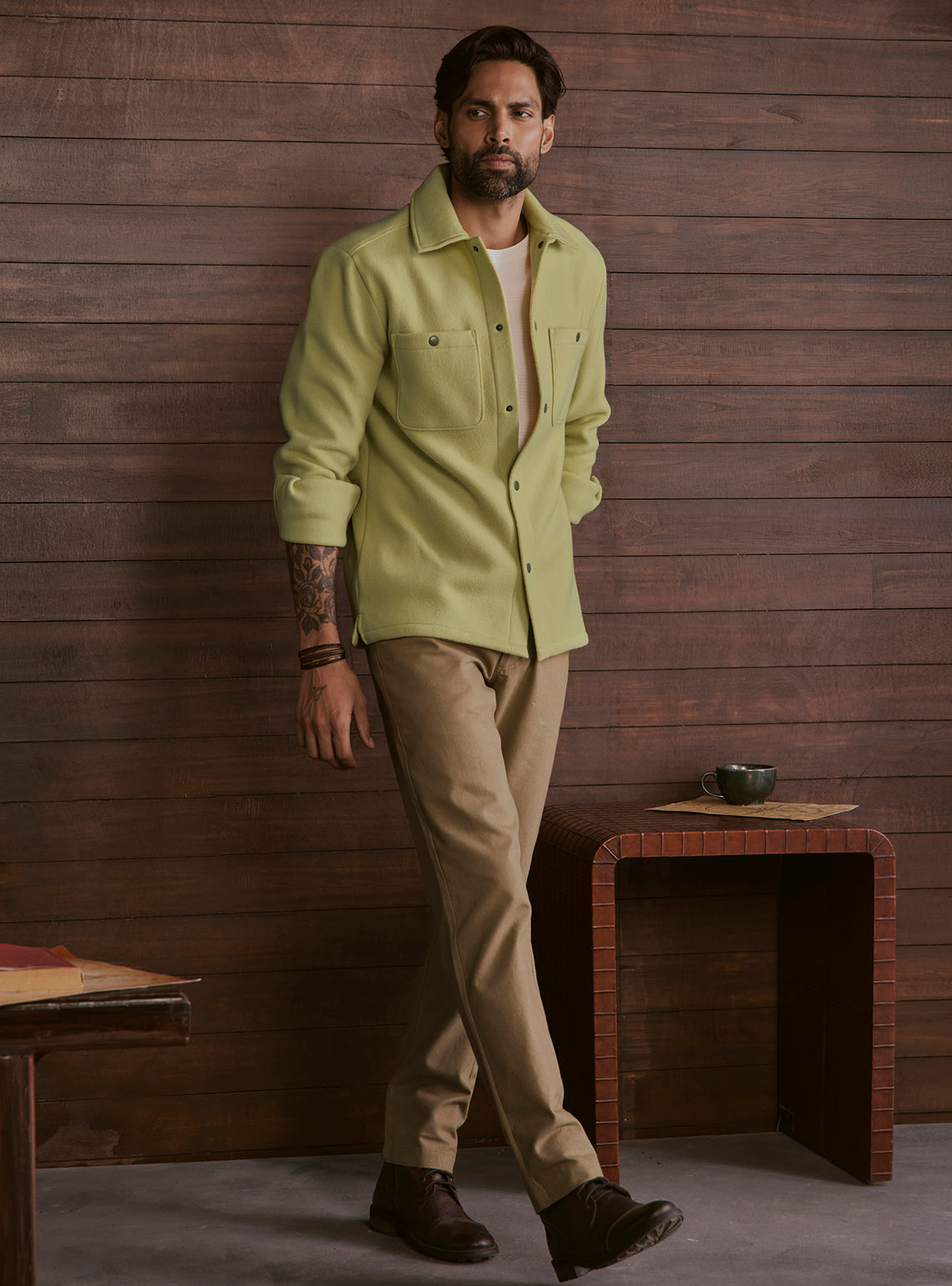 Lush Green Poly Fleece Jacket
