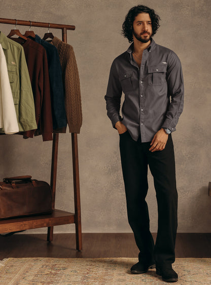Ironside Grey Cotton Shirt
