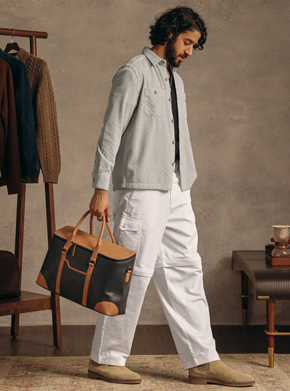 Tundra Grey Cotton Corduroy Overshirt