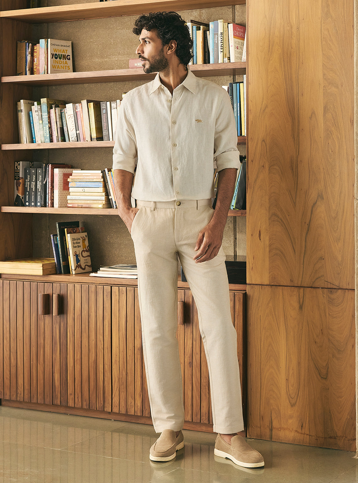 Cosmic Latte European Linen Shirt